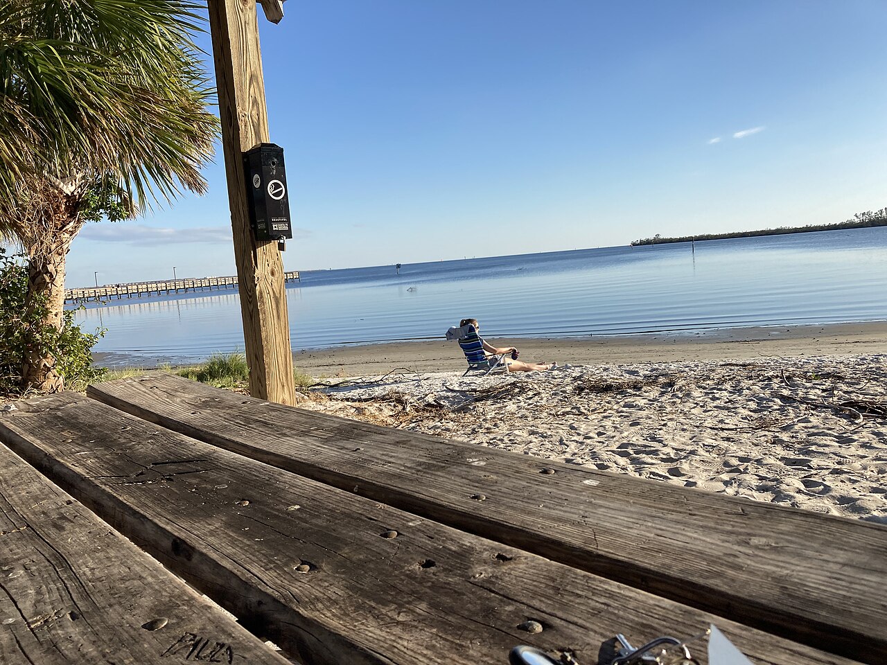 Waterfront view from Port Charlotte Beach Park in Florida